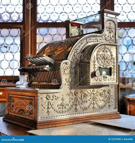 vintage cash register royalty  stock images image