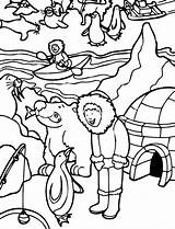 Eskimo Coloring Kids Inuits Inuit People Pages Template Popular sketch template