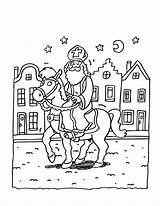 Paard Sinterklaas Sint sketch template