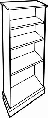Clipart Empty Bookshelf Bookcase Clip Shelf Cupboard Cliparts Library Downloads Book Outline Clker Large Vector Codes Insertion sketch template