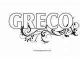 Greco Copertina Scritta Geco Disegnidacolorare sketch template