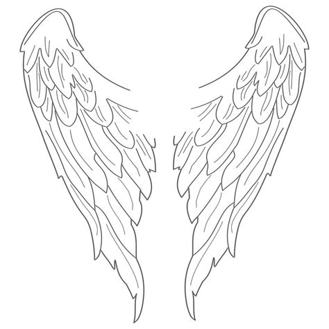 pics  angel wings coloring page printable coloring home