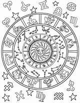 Zodiac sketch template