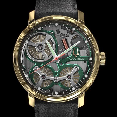 accutron celebrates  years  solid gold spaceview  limited