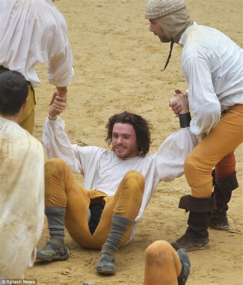 Richard Madden Rips Trousers On The Set Of Medici Masters
