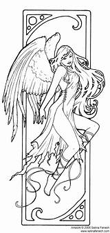 Coloring Pages Fairy Printable Angel Selina Adult Colouring Fenech Color Mermaid Coloriage Adults Stokes Anne Books Celtic Sheets Kids Fantasy sketch template