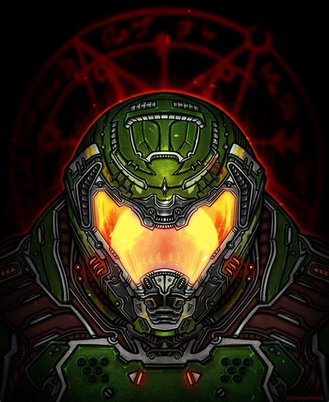 artstation  doom slayer stephen kick doom slayer doom demons