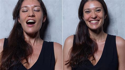 women s faces captured before during and after orgasm in photography