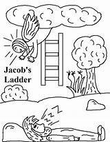 Jacob Ladder Coloring Clipart School Sunday Jacobs Bible Lesson Activities Related Rachel Clipground 1000 sketch template