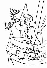 Coloring Cinderella Printable Disney Pages Bestcoloringpagesforkids sketch template