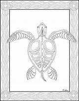 Aboriginal Colouring Pages Coloring Printable Australian Ray Turtle Animals Kids Australia Animal Drawing Sea Color Culture Worksheets Kokopelli Native Symbols sketch template