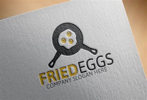 fried eggs logo logo templates creative market