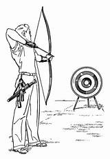 Archery Coloring Pages Categories sketch template