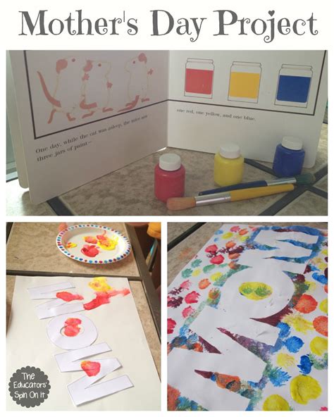 easy mothers day craft idea  kids  paint resist