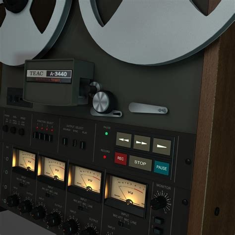 Teac A 3440 Reel To Reel 8 Track Recorder Cgtrader