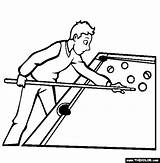 Billiard Coloring Drawing Pages Table Drawings Sports Getdrawings Thecolor sketch template