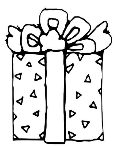 beautifully wrapped christmas presents coloring pages kids play color