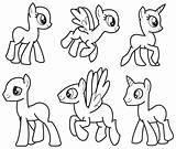 Pony Little Template Drawing Drawings Da Bacheca Scegli Una Anime sketch template