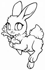 Rabbit Mspaint Anthro Included sketch template