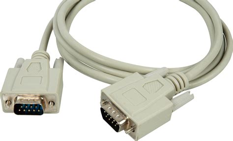 Db 9 Serial Male Male Molded Cable 3ft Beige