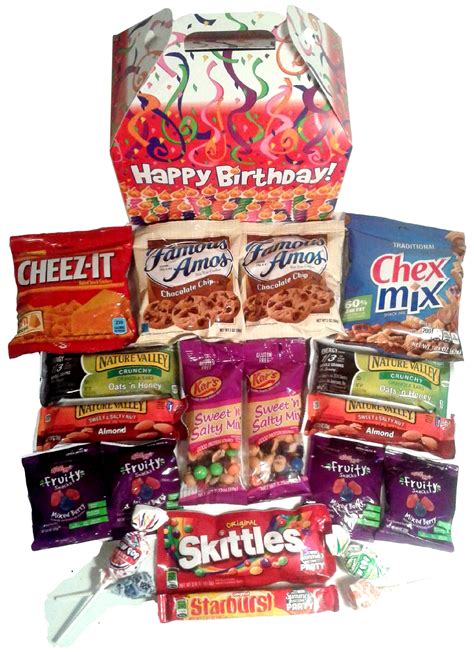 Happy Birthday Care Package Features Fun Birthday Themed