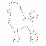 Poodle Coloring Skirt Pattern Pages Skirts Applique Dog Kids Clip Poodles Outline Patterns Colouring Silhouette Clipart Template 50s Drawing Costume sketch template