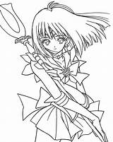 Sailor Saturn Coloring Moon Pages Choose Board Drawings sketch template