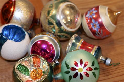 polished pebble collecting vintage christmas ornaments