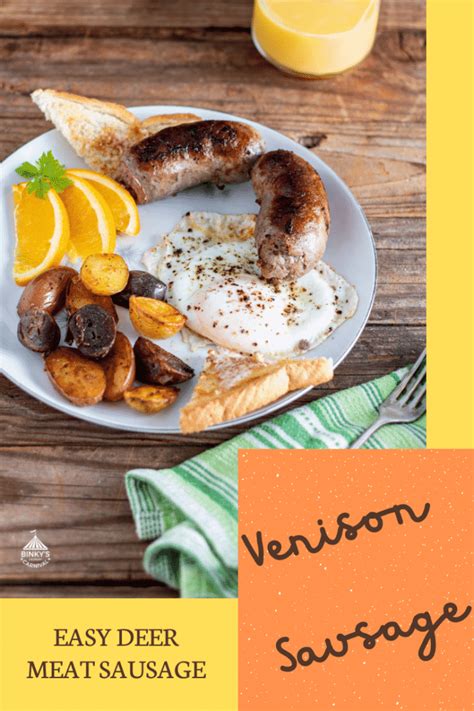 venison breakfast sausage recipe binkys culinary carnival