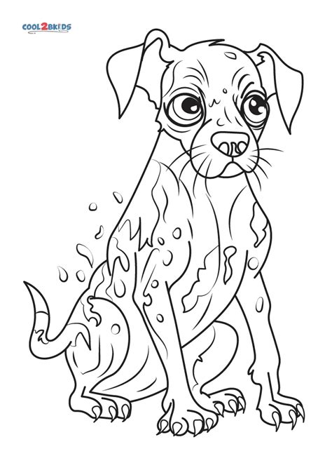 printable zombie dog coloring pages  kids