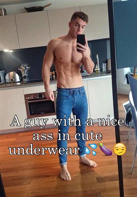 A Guy With A Nice Ass In Cute Underwear