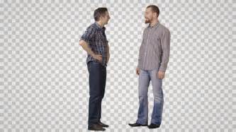 young men  casual standing  talking  view footage