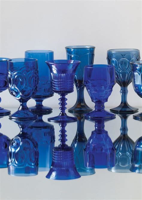 Vintage Cobalt Blue Glassware From Casa De Perrin I Think