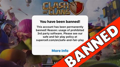 clash  clans ban ban ban top players banned   mod hack