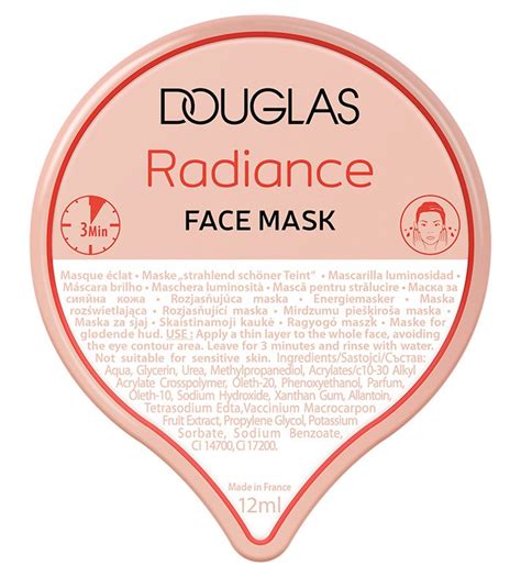 douglas radiance face mask ingredients explained