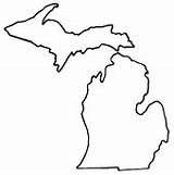 Outline Mitten Michigan Map Clipart Blank Lower Clipartmag Clipartbest Cliparts sketch template