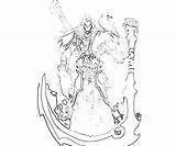 Darksiders Death Weapon Ii sketch template