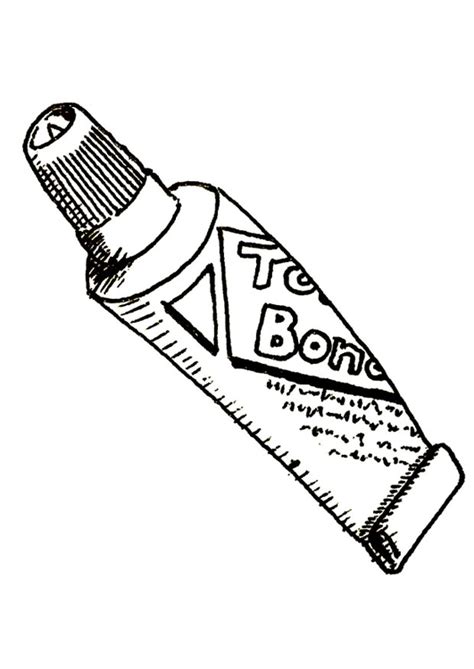coloring page glue tube  printable coloring pages img