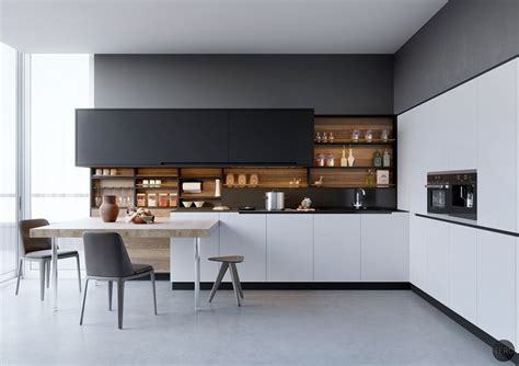 black white wood kitchens ideas inspiration
