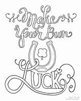 Coloring Pages Own Make Luck Name Create Printable Lucky Good Charms Print Color Words Photoshop Custom Getcolorings Says Getdrawings Colorings sketch template