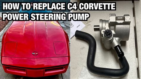 replace  corvette power steering pump youtube