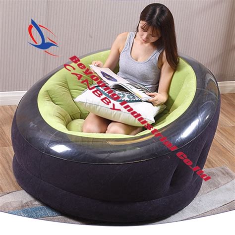 Green Intex Empire Chair Outdoor Inflatable Round Sofa Chair Seat