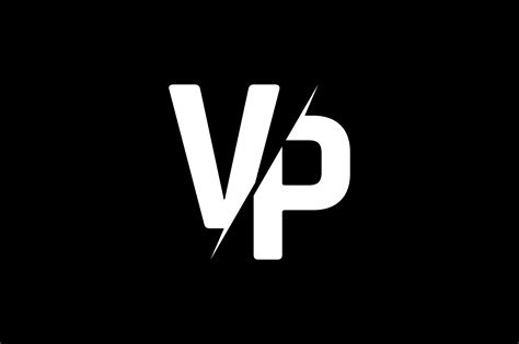 monogram vp logo design grafico por greenlines studios creative fabrica