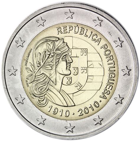 portugal  euro  centenary   portuguese republic eur