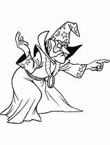 Coloring Pages Wizard Magician Fantasy Clipart Animated Cliparts Gifs Book Zauberer Library Ausmalbild Gif Popular sketch template