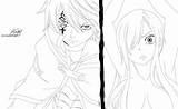 Erza Lineart Jellal Anime Deviantart Pages Manga sketch template