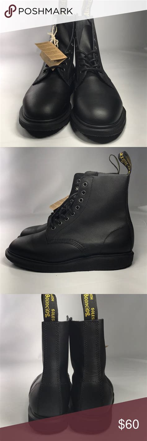 dr martens unisex whiton  eye boot brand   box  tags color black softy leather