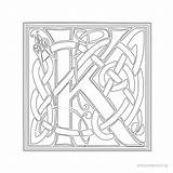Celtic Letter Letters Stencils Alphabet Illustrations Designs Illuminated Stencil Printable Patterns Symbols Coloring sketch template