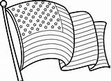 Coloring Flag American Pages Kids Print Clipart Clipground Everfreecoloring sketch template