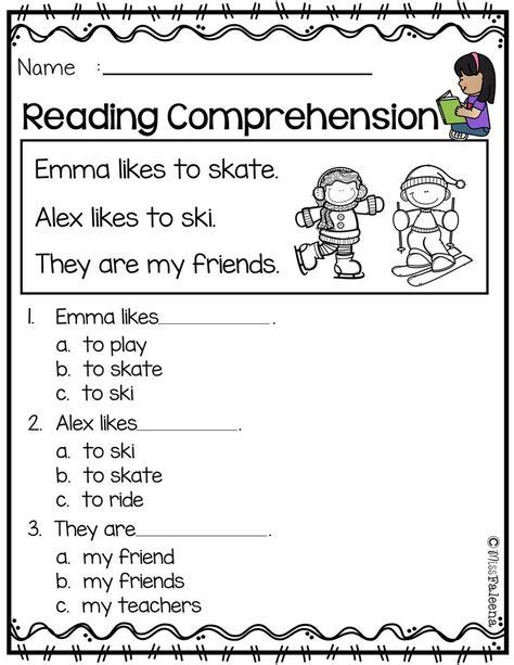 reading comprehension worksheets  grade images
